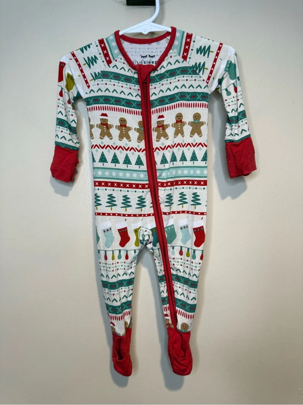 Little Sleepies Gingerbread Fair Isle Zippy 0-3 months